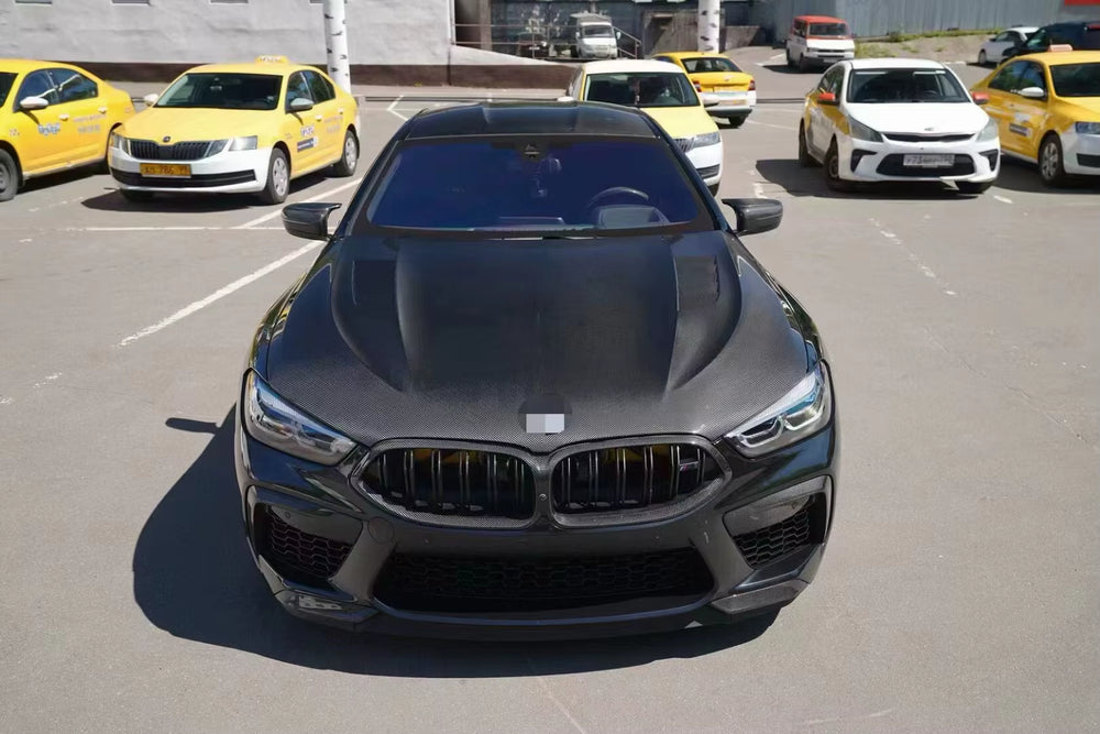 Carbon Fiber Engine Cover for Bmw M8 G14 G15 8 Series 840I 850I Two - or Four-Door Sports Cars Hood