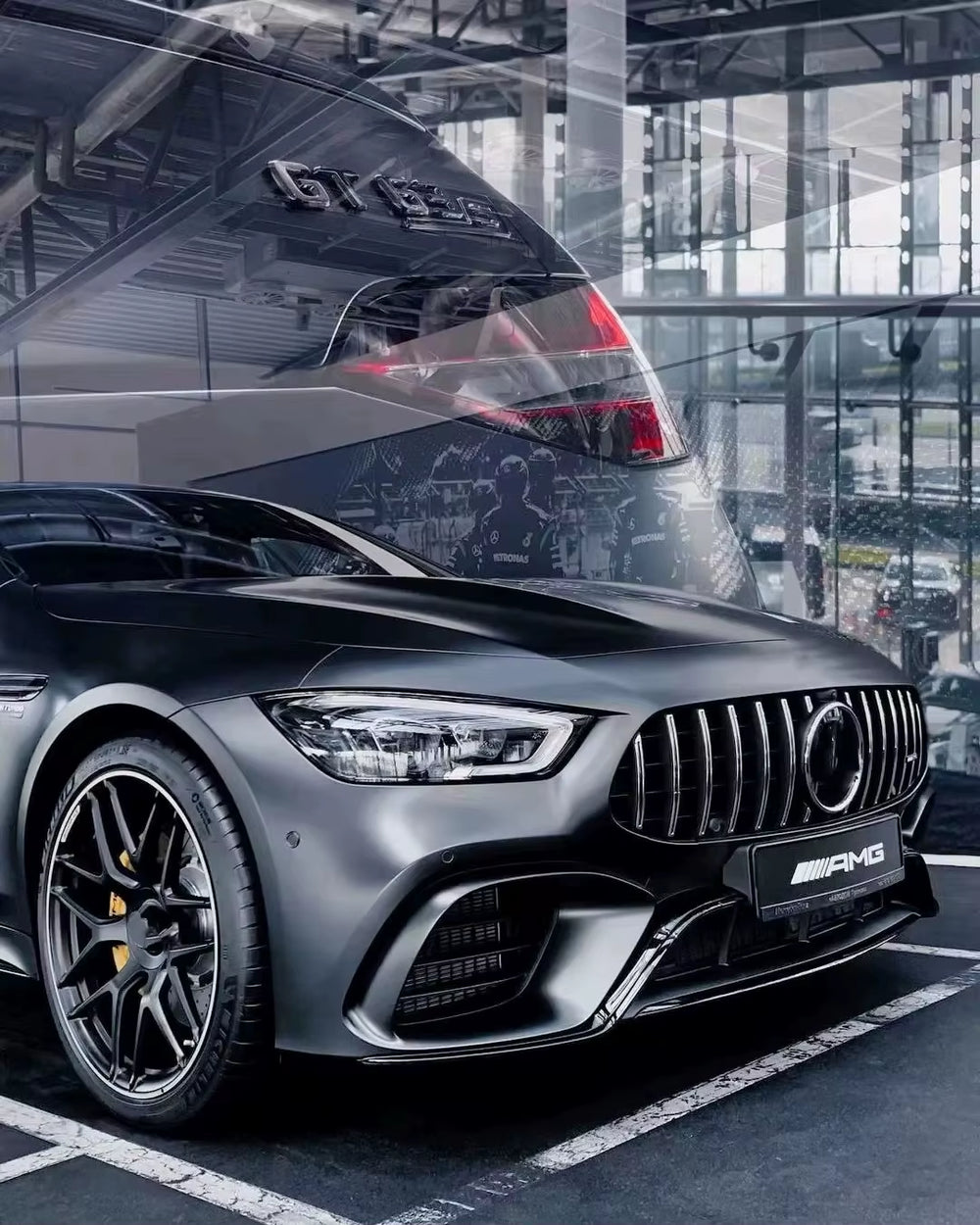High Quality PP Material Body Kit for Mercedes-Benz Amg Gt50 Gt53 Upgrade Gt63 Amg Front and Rear Bumper Diffuser Spoiler