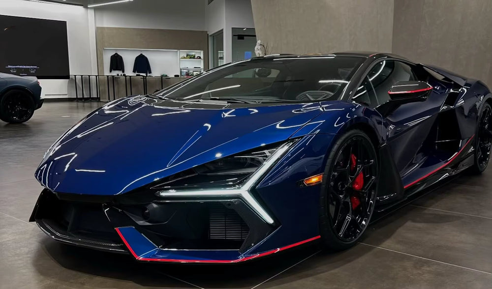 For Lamborghini Revuelto OEM Style Dry Carbon Fiber Front Lip Skirt Rear Diffuser Spoiler Hood Body Kit