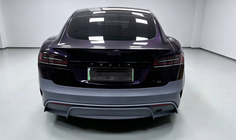 For Tesla Model S 2021+ Upgrade 2026 New Style Front Bumper Rear Bumper Rear Diffuser Body Kit