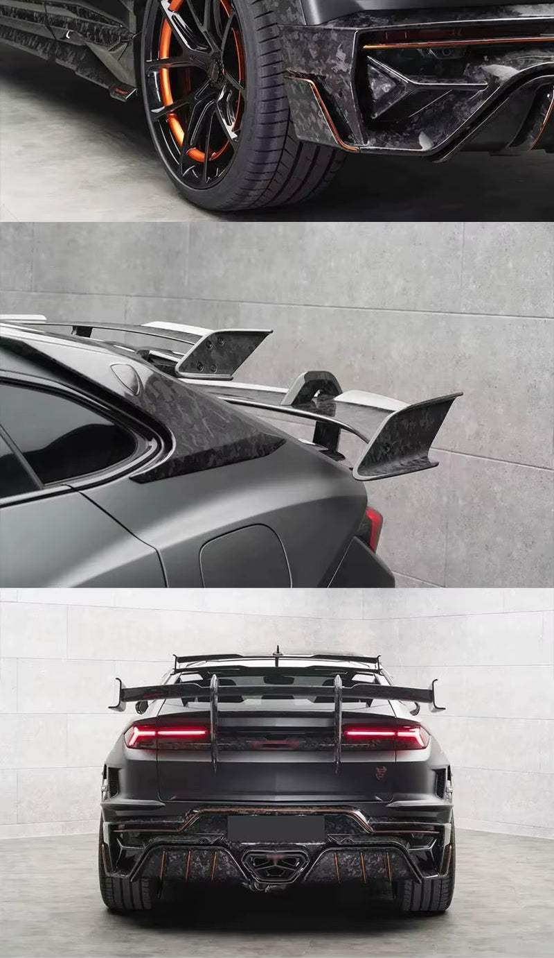 For Lamborghini URUS SE Msy-Style Dry Carbon Fiber Front Bumper Rear Bumper Side Skirts Spoiler Hood Wide-Body Body Kit