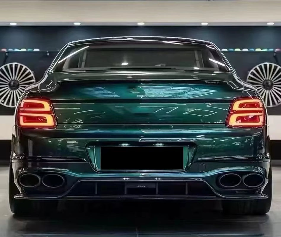 Upgrade MSY Style Dry Carbon Fiber Body Kit for Bentley Flying Spur Front and Rear Bumper Side Skirts Diffuser Spoiler