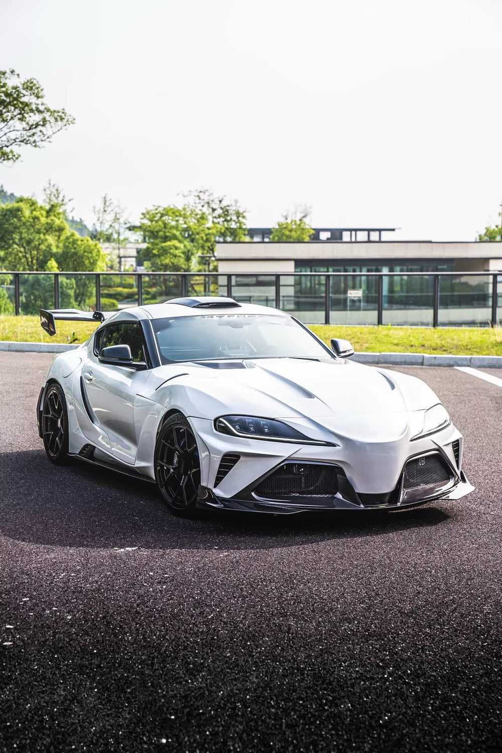 Robt Style Wide Body Kit for Toyota Supra A90 Front and Rear Bumper Side Skirts Spoiler Hood Body Kit 2021-2023