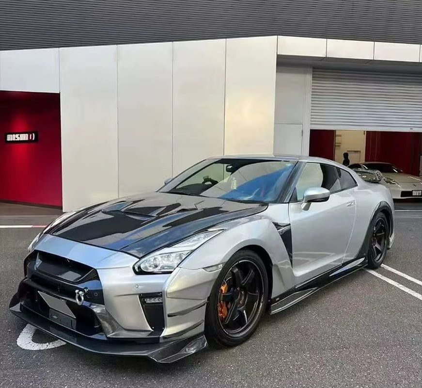 Vrs Style Body Kit for Nissa GTR R35 Carbon Fiber Front Bumper Rear Bumper Side Skris Spoiler Hood Body Kit