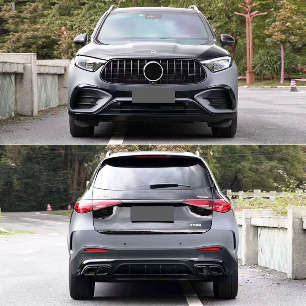 Upgrade to GLC63 AMG Style for Mercedes-Benz 2024 X254 Body Kit Front Bumper Kits with Lip